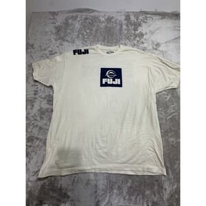 Fuji Sports Jiu-Jitsu T-Shirt Men's Size 2XL XXL Ivory Short Sleeve BJJ NWOT